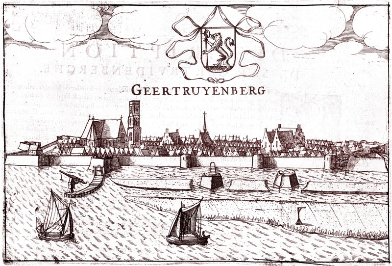 Gezicht op Geertruidenberg 1613 Guiccardini